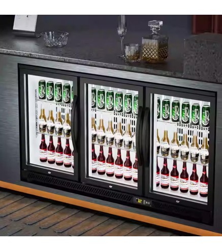 Armario Refrigerado Triple Puerta 300L | 135x52x84cm | 2-8°C | Bebidas