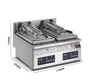 Freidora Auto Dumplings Doble Cabezal 61x60x41cm