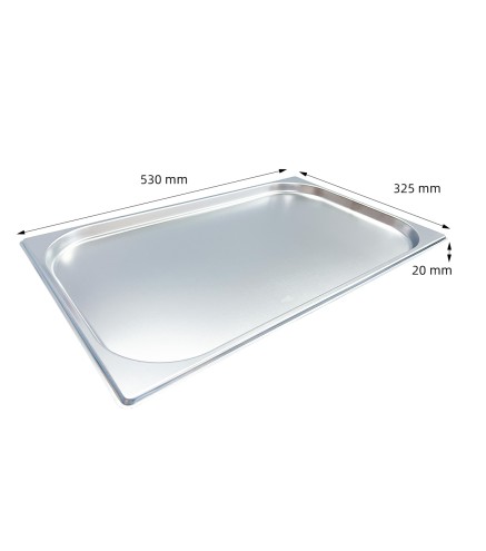 Cubetas Gastronorm Y Tapa GN 1/1 - Lisa - Acero 201 - 20MM/40MM/65MM/100MM/150MM/200MM