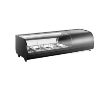 Vitrina Refrigerada Para Sushi o Tapas 2-10°C 230W 42L 4*1/3Gn 1148*406*316MM