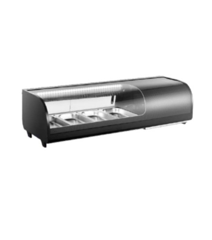 Vitrina Refrigerada Para Sushi o Tapas 2-10°C 230W 42L 4*1/3Gn 1148*406*316MM