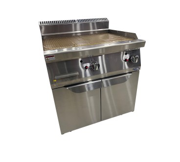 Plancha de Gas Natural 2P 14kW 80x70x108.5cm Derecha/Izquierda