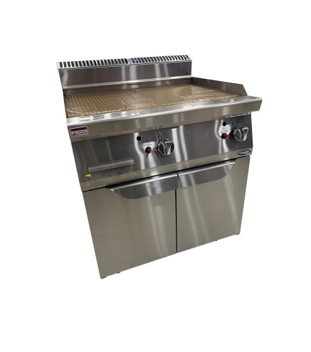 Plancha de Gas Natural 2P 14kW 80x70x108.5cm Derecha/Izquierda