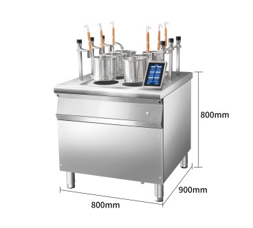 Cocedor De Fideos Automático Con 6 Escurrideros 12KW/380V