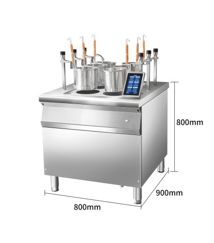 Cocedor De Fideos Automático Con 6 Escurrideros 12KW/380V