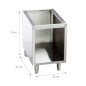 Mueble Inoxidable de Cocina 35x52x57cm / 60x70x63+ 15cm Mueble Inoxidable de Cocina 35x52x57cm / 60x70x63+ 15cm
