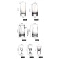 Kit de Vasos de Licor "Mautai" - 2 Botellas (80ml) + 8 Copas (10ml) | Estuche Regalo