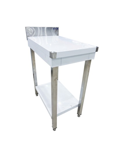 Mesa Trabajo Inoxidable Doble Bandeja 40x70x95cm ATS47A
