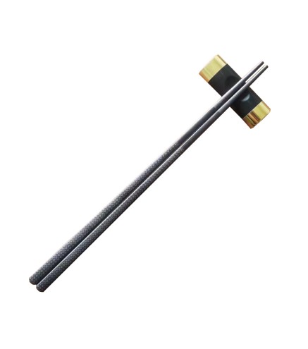Palillos chinos - Negros - Hexagonal / Estrellado / Liso