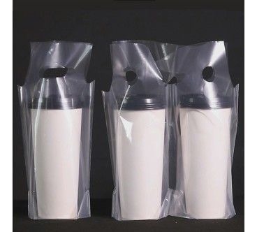 Bolsas Transparente para Vasos de Té y Bebidas - Individual y Doble