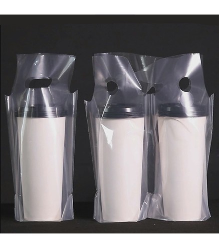 Bolsas Transparente para Vasos de Té y Bebidas - Individual y Doble