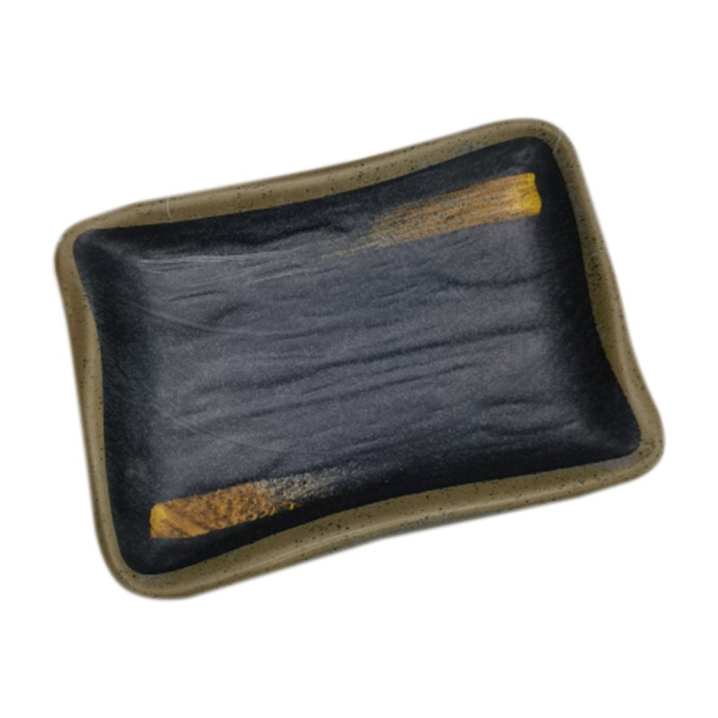 Plato Sushi con Textura de Piedra - 6.6" Plato Sushi con Textura de Piedra - 6.6"