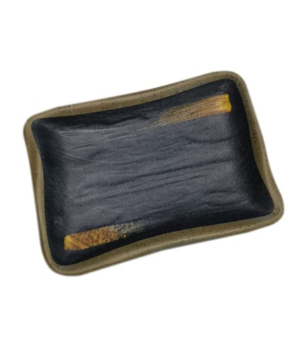 Plato Sushi con Textura de Piedra - 6.6"
