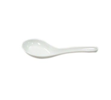 Cuchara blanca pequeña de Postre/Salsa 5.75/ 5.15"