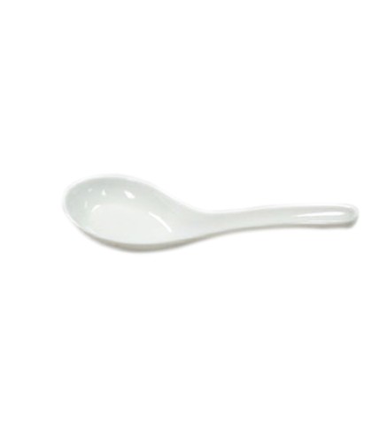 Cuchara blanca pequeña de Postre/Salsa 5.75/ 5.15"