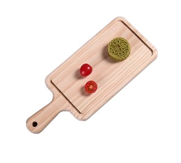 Plato Rectangular de melamina con Asa 14.8"