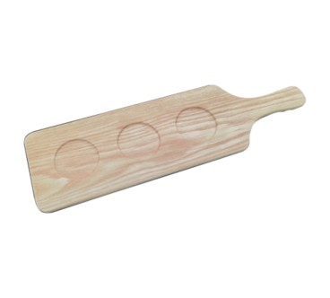 Plato madera Larga para Albóndiga con asa