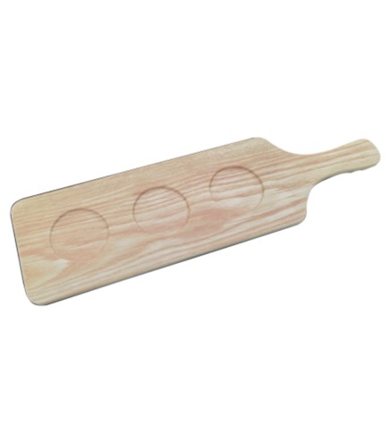 Plato madera Larga para Albóndiga con asa