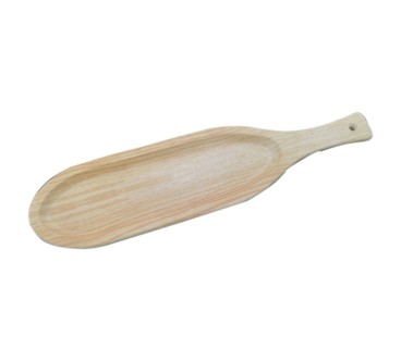 Plato Ovalado de Madera con Asa 22.8"