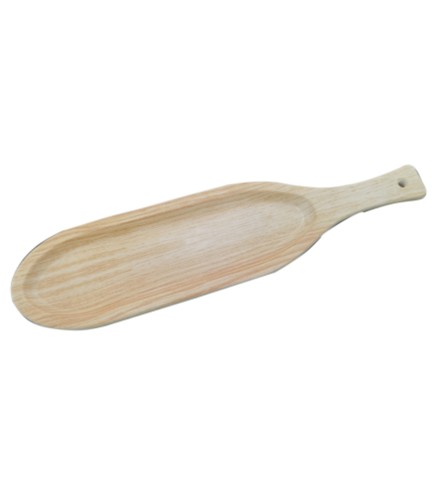Plato Ovalado de Madera con Asa 22.8"