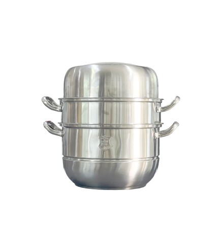 Olla Vapor Acero Inoxidable - 32x32cm Triple Capa