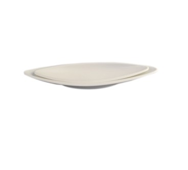 Plato Barco melamina Blanco - 16"