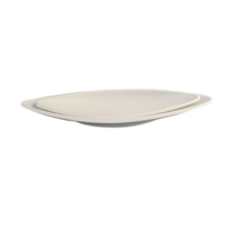 Plato Barco melamina Blanco - 16"