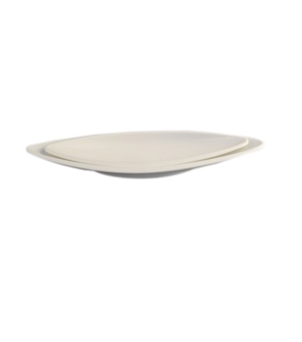 Plato Barco melamina Blanco - 16"