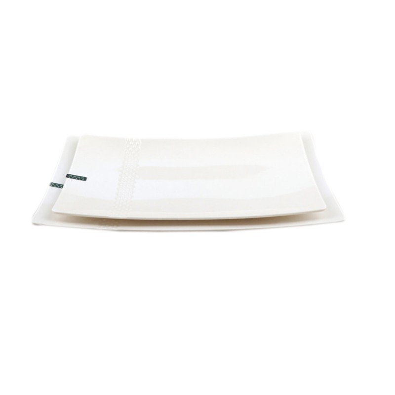 Plato Rectangular melamina Blanco - 16" Plato Rectangular melamina Blanco - 16"