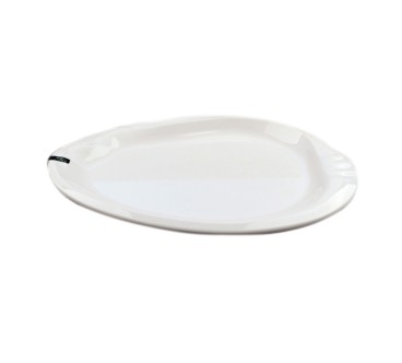 Plato Pescado Rodaballo melamina BLANCO - 16"