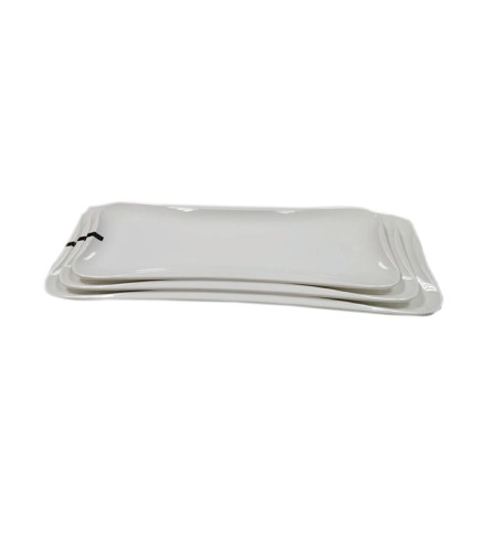 Plato Ovalado Alargado BLANCO - 21"