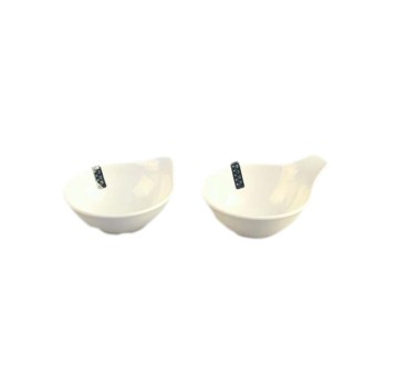 Cuenco/ Bol Individual melamina blanco con Asa 5.5"