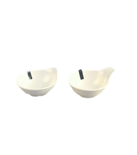 Cuenco/ Bol Individual blanco con Asa 5.5"