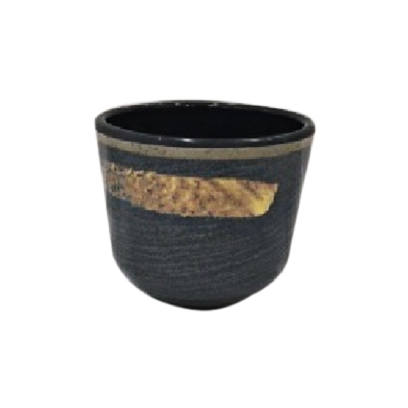 Vaso hilo roscado melamina Negro 3"