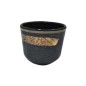 Vaso hilo roscado melamina Negro 3"