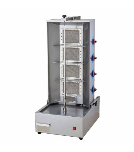 Barbacoa Kebab a Gas Butano 3 o 4 Quemadores 2800Pa 220V