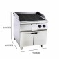 Parrilla de Gas con Armario 92x40x70cm Parrilla de Gas con Armario 92x40x70cm