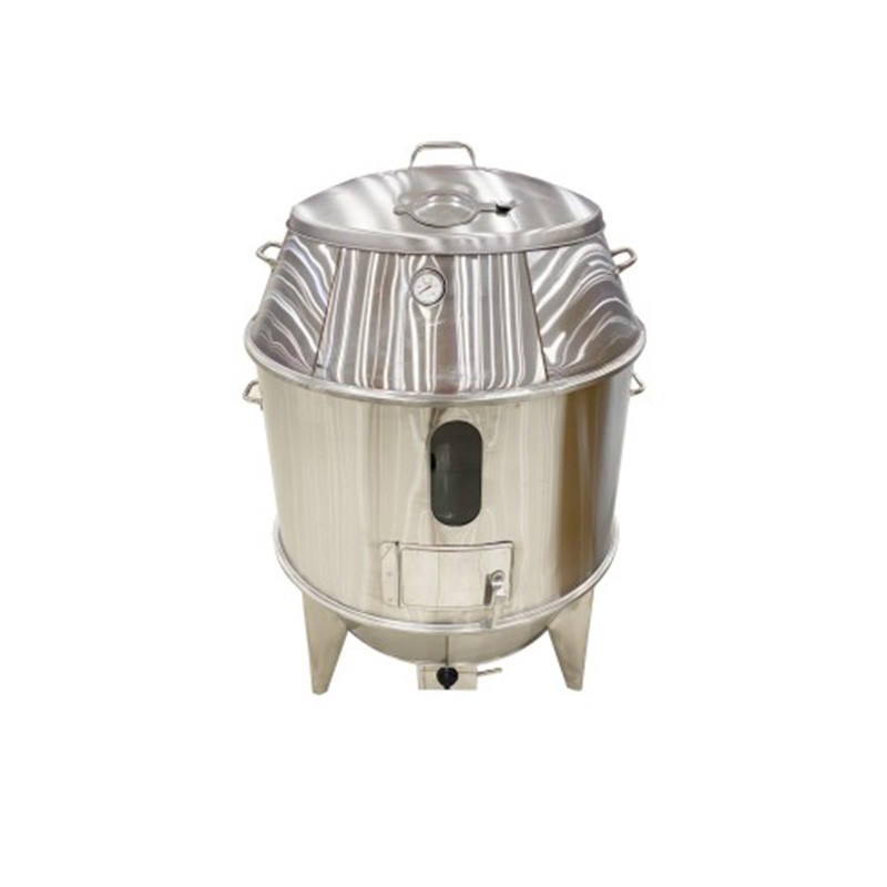 Horno de Pato Asado a Gas Butano o Carbón INOX 90x90x135cm Horno de Pato Asado a Gas Butano o Carbón INOX 90x90x135cm