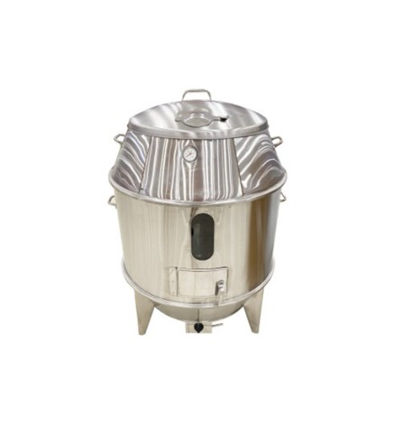 Horno de Pato Asado a Gas Butano INOX 90x90x135cm