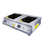Cocina De Inducción Comercial INOX 304 220V / 3.5KWx2 Cocina De Inducción Comercial INOX 304 220V / 3.5KWx2