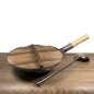 Sartén Wok de Hierro con Mango 14" y 16" | 36cm y 40cm