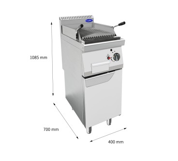 Parrilla de Gas Natural  1x7kW y 2x7kW de Rocas de Lava