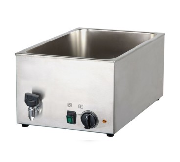 Baño María Eléctrico GN 1/1 Con Drenaje - 33.6x53.8x24.3cm