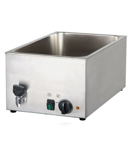 Baño María Eléctrico GN 1/1 Con Drenaje - 33.6x53.8x24.3cm