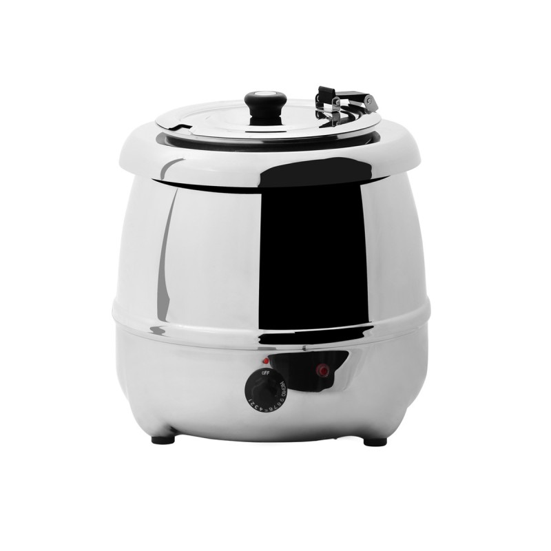 Olla Eléctrica Sopa Caliente 10L Ø35x38cm - Acero Inox/ Negro Olla Eléctrica Sopa Caliente 10L Ø35x38cm - Acero Inox/ Negro