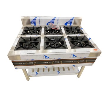 Cocina Gas Natural 6 Fuegos 110x80x80+15cm