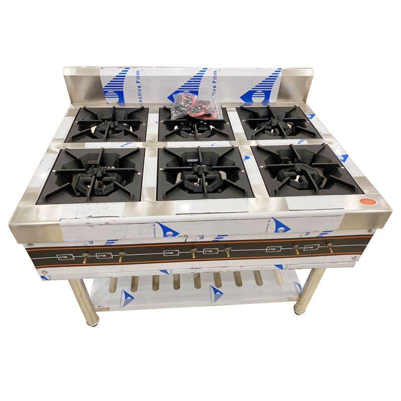 Cocina Gas Natural 6 Fuegos 110x80x80+15cm