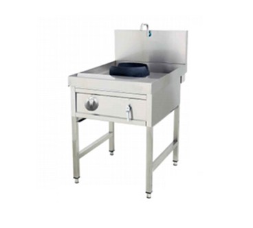 Cocina de Gas Profesional 1 Fuego Rápido con Grifo - GN 65x90x81cm+ 29cm