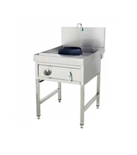Cocina de Gas Profesional 1 Fuego Rápido con Grifo - GN 65x90x81cm+ 29cm