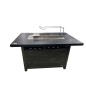 Mesa BBQ Madera Negra 1.2m/1.6m - Parrilla Reversible Mesa BBQ Madera Negra 1.2m/1.6m - Parrilla Reversible